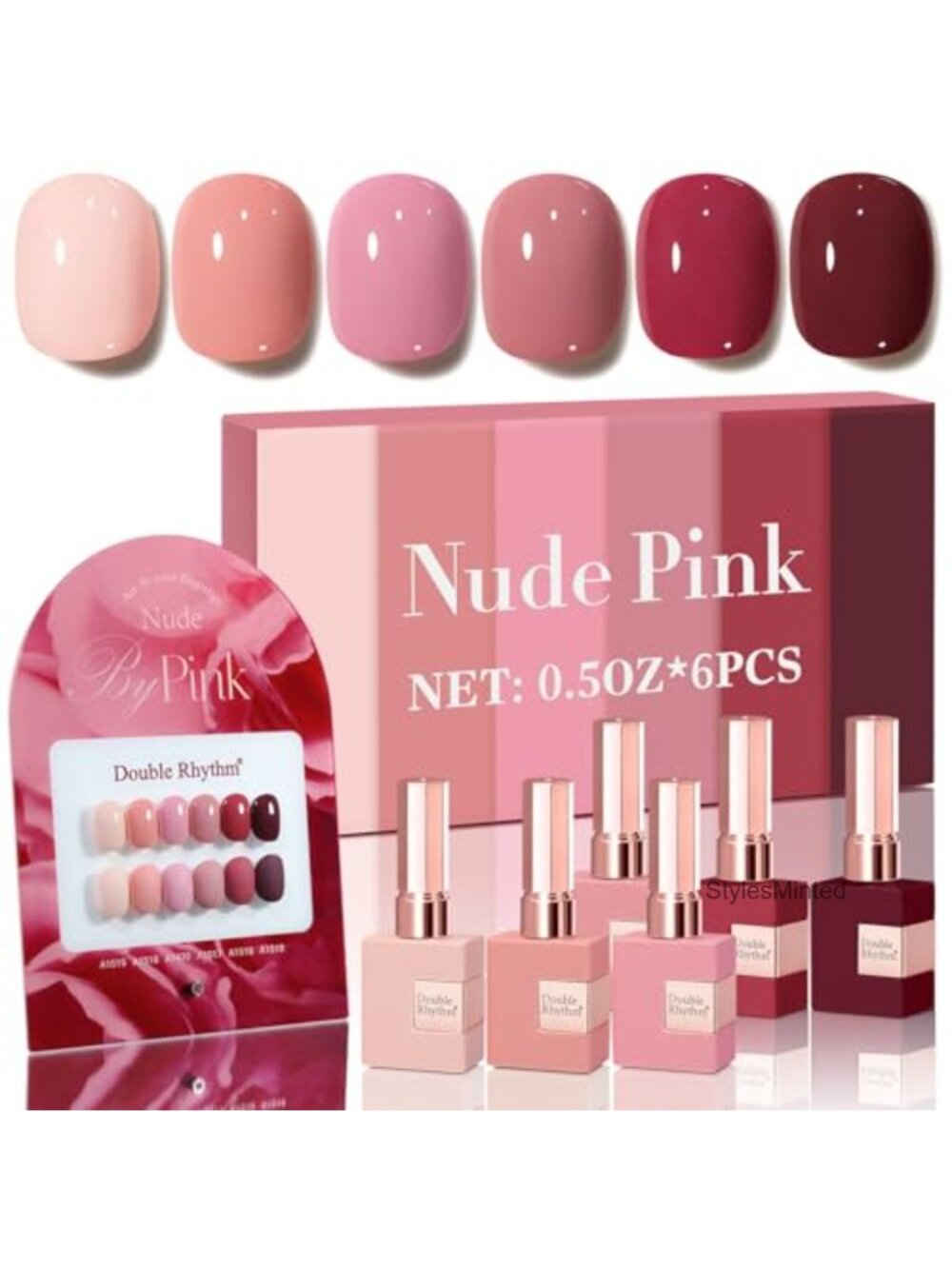 6 Pcs 15 ML Gel Polish Set Soak Off Gel Nail Kit Manicure DIY